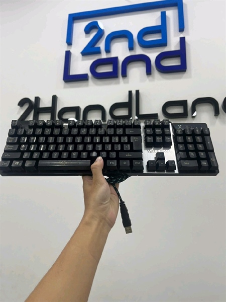 Bàn phím Foxxray White Blaze Gaming FXR BLK-15 - 1 mode : dây - Màu đen - Ngoại hình 97% - Phím bấm cảm giác hơi cứng - Body