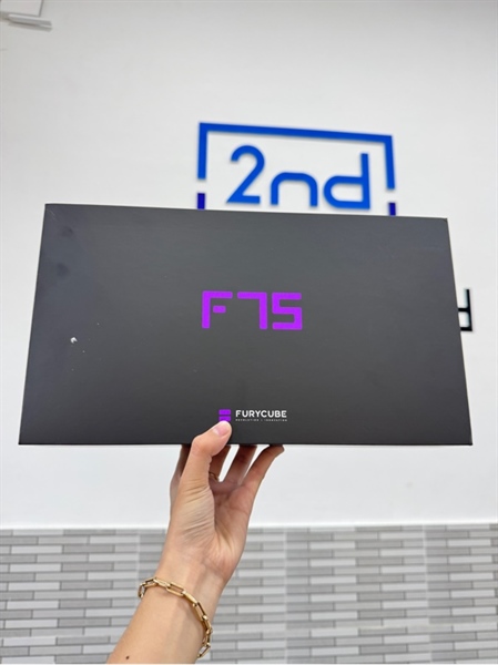 Bàn phím FuryCube F75 - 3 mode - Màu xanh - Ngoại hình 98% - Box, không dây