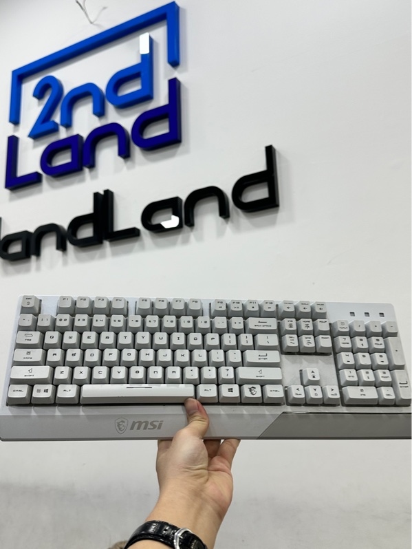 Bàn phím game MSI Vigor GK30 - 1 Mode dây - Màu trắng - Ngoại hình 97% - Body