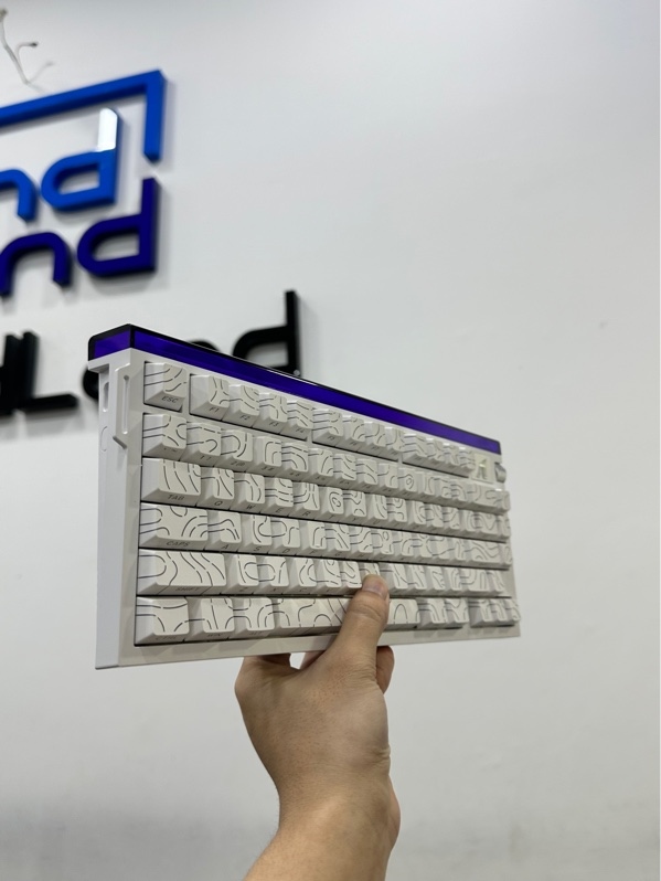 Bàn Phím Gaming Attack Shark R85 HE - 1 mode : dây - Màu trắng - Ngoại hình 97% - Kèm box