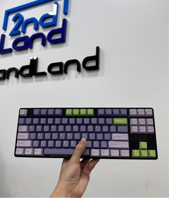 Bàn phím Gaming DareU EK880 RGB Black Red - 1 mode : dây - Màu đen - Ngoại hình 97% - đã thay full keycap - Body