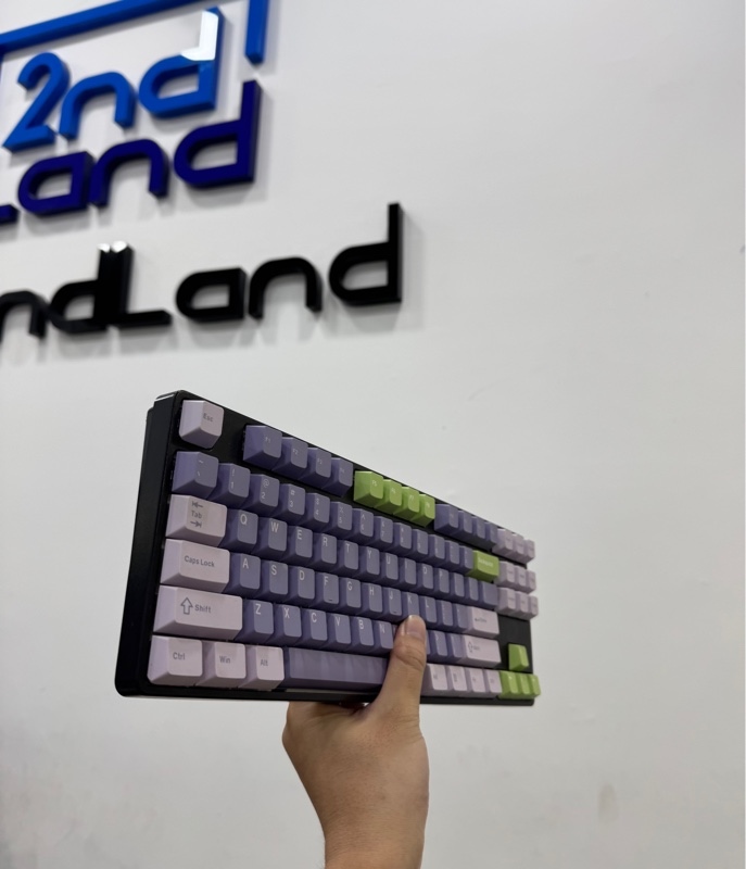 Bàn phím Gaming DareU EK880 RGB Black Red - 1 mode : dây - Màu đen - Ngoại hình 97% - đã thay full keycap - Body