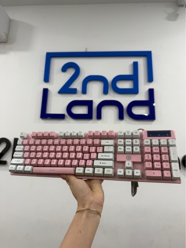 Bàn phím Gaming k500 - Màu hồng - Ngoại hình 97% - Không phụ kiện