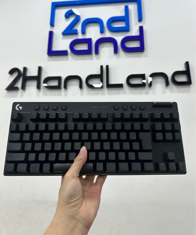Bàn phím Gaming Logitech Pro X TKL Lightspeed - 2 mode : Receicer + Dây - Màu đen - Ngoại hình 97% - Kèm túi + Receiver + Dây kết nối