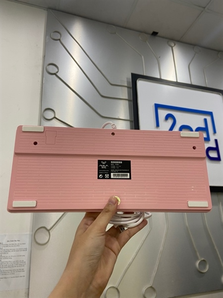 Bàn phím giả cơ Aula F3061 - 1 Mode - Màu hồng - Ngoại hình: 98% - Body 1