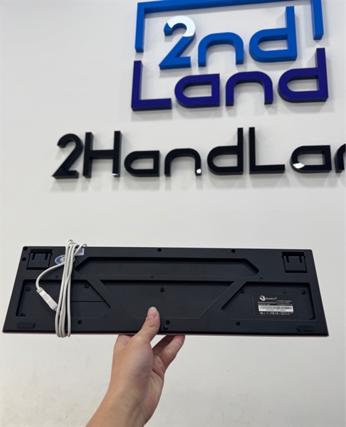 Bàn phím giả cơ Bosston 803 - 1 mode dây - Màu hồng trắng - Ngọa hình 97% - Kèm box 2