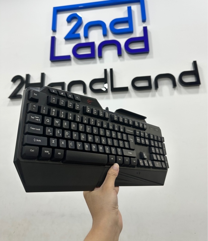Bàn phím giả cơ có dây Gaming Havit KB488L RGB - 1 mode : dây - Màu đen - Ngoại hình 97% - nhiều phím nhấn cứng - Body