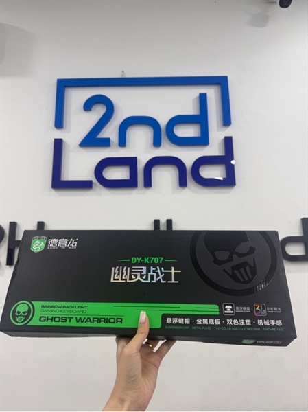 Bàn phím giả cơ DY K707 - 1 mode dây - Fullsize - Led Rainbow - Màu đen - Ngoại hình 98% - Body