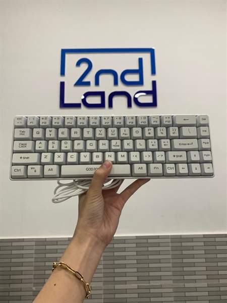 Bàn Phím Giả Cơ Goojodoq GK68 - Màu trắng - Ngoại hình: 98% - Box