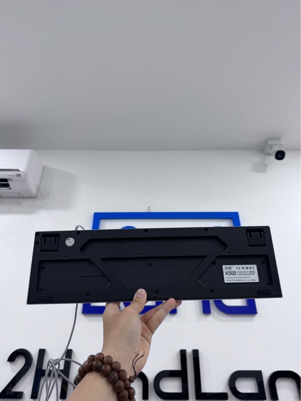 Bàn phím giả cơ YinDiao K500 - 1 mode dây - Màu trắng - Ngoại hình 98% - Tróc sơn chữ D - kèm box