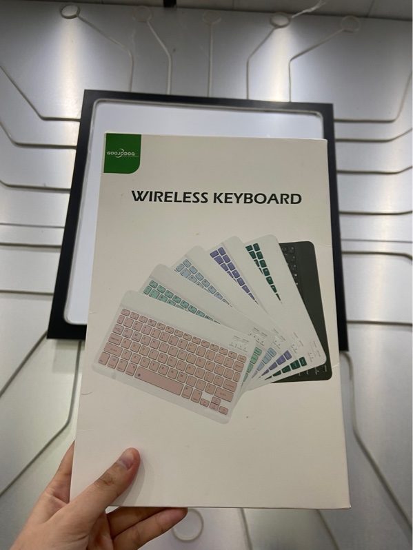 Bàn Phím Goojodoq Wireless Keyboard - A1842 - Màu trắng - Ngoại hình: 98% - Kèm Box