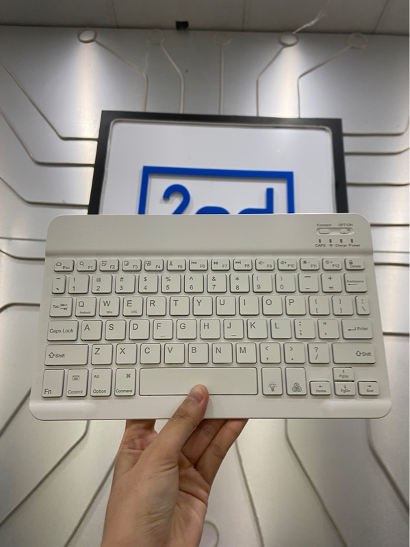 Bàn Phím Goojodoq Wireless Keyboard - A1842 - Màu trắng - Ngoại hình: 98% - Kèm Box