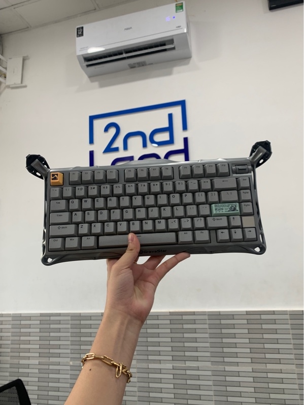 Bàn phím Gravastar GS K1 pro - 3 mod - Màu xám - Ngoại hình: 98% - Body