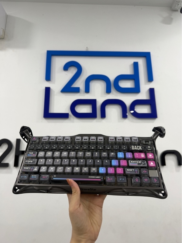 Bàn phím Gravastar mercury GS K1 PRO - Màu xám - Ngoại hình 98% - FullBox