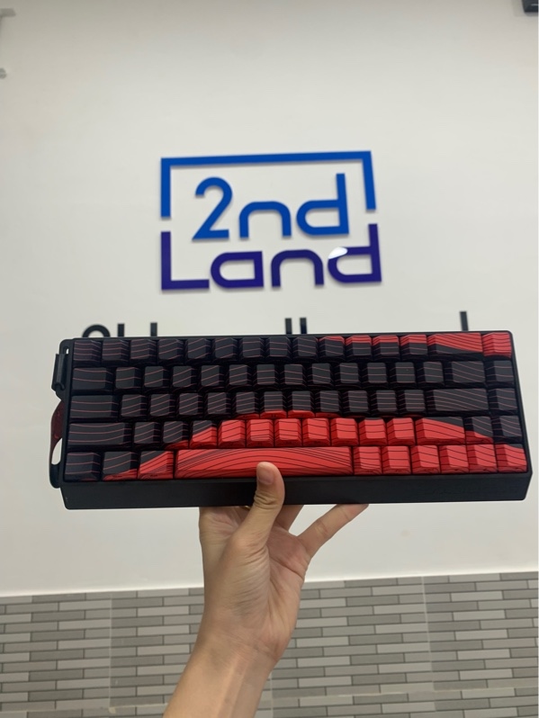 Bàn phím HE Fire68 Ultra V2 S - Màu đen đỏ - Ngoại hình: 98% - Fullbox