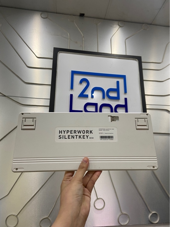 Bàn phím Hyperwork HPWTS01M - 3 mode - Màu trắng - Ngoại hình: 97% - Kèm Receiver