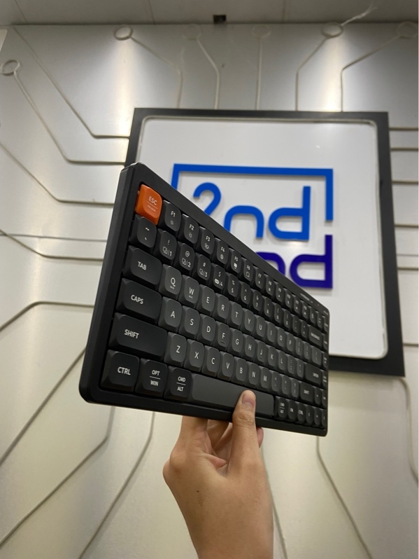 Bàn phím Hyperwork Silentkey Mini - 3 mode: Bluetooth , 2.4hz, dây - Màu đen - Ngoại hình: 97% - Phím space bấm nặng - Body