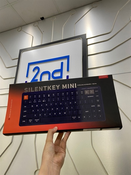 Bàn phím Hyperwork Silentkey Mini - Model: HPWTS01M - 3 Mode - Màu xanh - Ngoại hình: 98% - FullBox