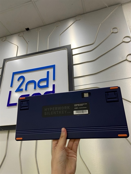 Bàn phím Hyperwork Silentkey Mini - Model: HPWTS01M - 3 Mode - Màu xanh - Ngoại hình: 98% - FullBox 2