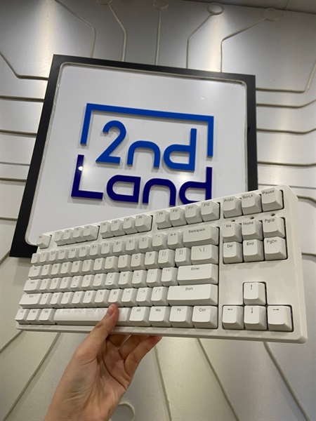 Bàn phím IKBC W200 - Blue Switch - 1 Mode: 2.4G - Không led - Màu trắng - Ngoại hình: 98% - Kèm Box + reseiver 2