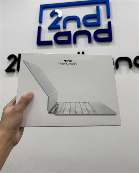 Bàn phím iPad Pro 11 M4/M5 Apple Magic Keyboard + Trackpad A2975 - Màu trắng - Ngoại hình 97% - Kèm box 3