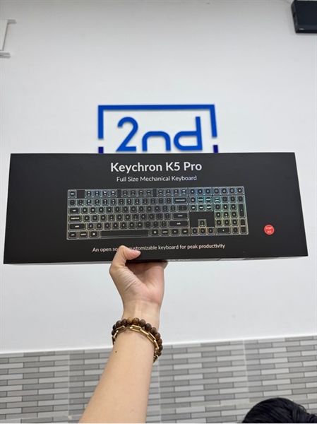 Bàn phím Keychron K5 Pro Low Profile - Màu đen - Ngoại hình 98% - Fullbox