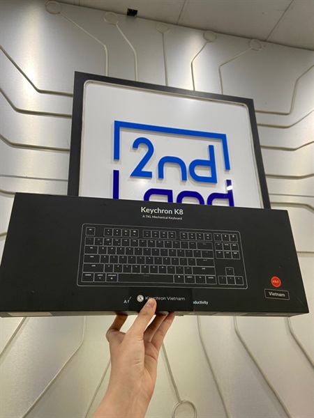 Bàn phím Keychron K8 - 2 Mode kết nối : dây + bluetooth - Màu đen - Ngoại hình: 97% - Kèm Box