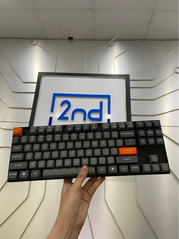 Bàn phím Keychron K8 Max - 3 mode kết nối (dây, 2.4, receiver) - Màu đen - Ngoại hình: 98% - FullBox