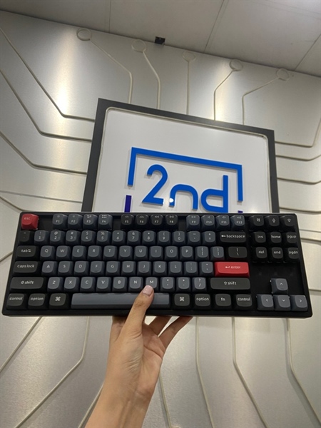 Bàn phím Keychron K8 Pro - 2 Mode: dây + bluetooth - Màu đen - Ngoại hình: 98% - Kèm dây