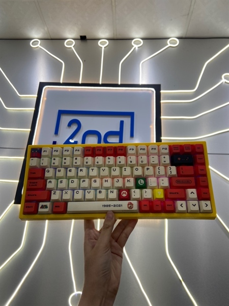 Bàn phím KeyCool KC-84 - Màu vàng đỏ - Ngoại hình: 98% - Kèm bộ keycap