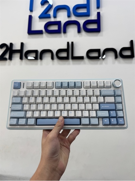 Bàn phím không dây Aula F75 - 3 mode - Mảu trắng - Ngoại hình 99% - Openbox