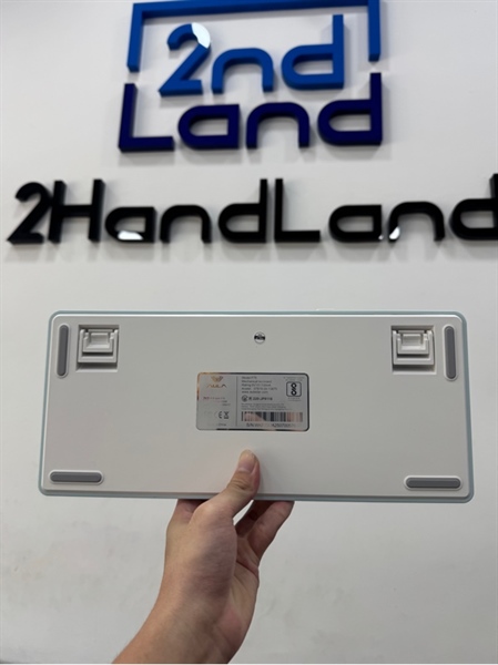 Bàn phím không dây Aula F75 - 3 mode - Mảu trắng - Ngoại hình 99% - Openbox 2