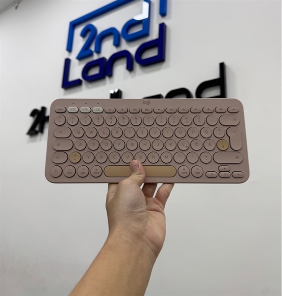 Bàn phím không dây Bluetooth K380 Logitech - 1 mode : bluetooth - Màu hồng - Ngoại hình 97% - Body