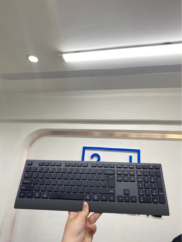 Bàn phím không dây văn phòng Meetion BTK2000 - 2 mode ( 2.4/bluetooth) - Màu xám - Ngoại hình 98% - Kèm receiver