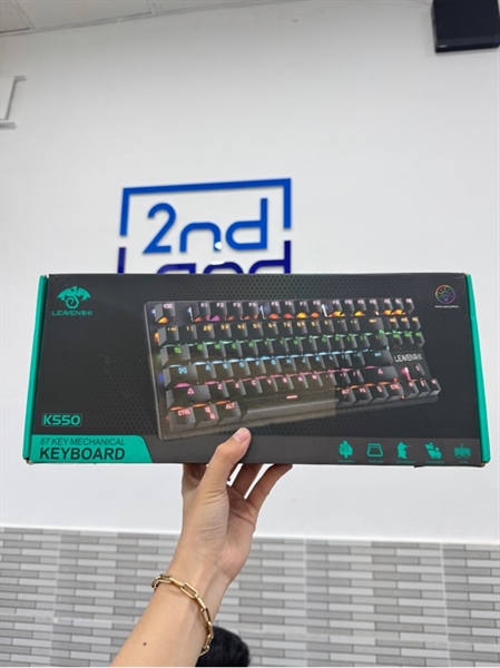 Bàn phím Leaven K550 - 1 mode dây - Màu trắng - Ngoại hình 97% - Box