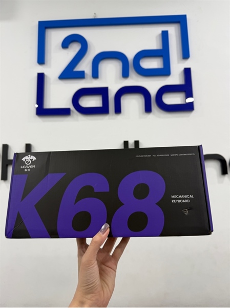 Bàn phím Leaven K68 - Màu đen - Ngoại hình 98% - FullBox