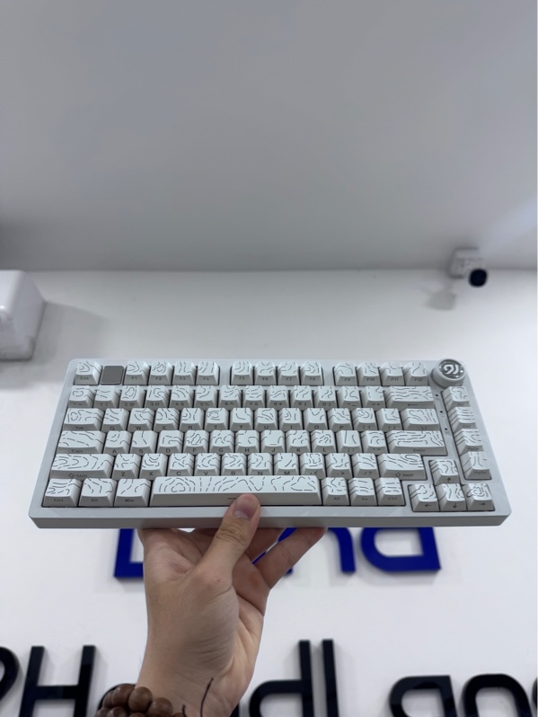 Bàn phím Leobog Hi75C - Màu trắng - 1 mode dây - Ngoại hình 98% - Kèm box, dây kết nối, keycap