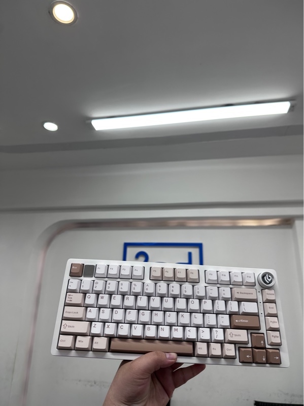 Bàn phím LEOBOG Hi75C Pro - 3 mode 2.4G, bluetooth, dây - Led rgb, aula wind switch - Màu trắng - Ngoại hình 97% - Kèm box, reciever, dây