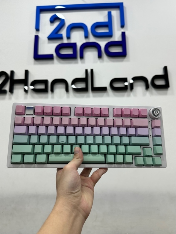 Bàn phím Leobog Hi75C Pro - 3 mode : Bluetooh , dây , receiver - Màu hồng xanh - Ngoại hình 98% - Fullbox