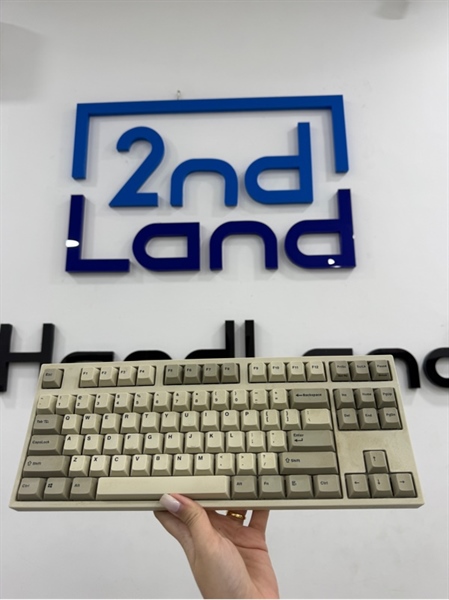 Bàn phím Leopold FC750R BT PD - 1 mode dây - Blue Switch - Màu trắng xám - Ngoại hình 97% - Ố vàng - Kèm dây