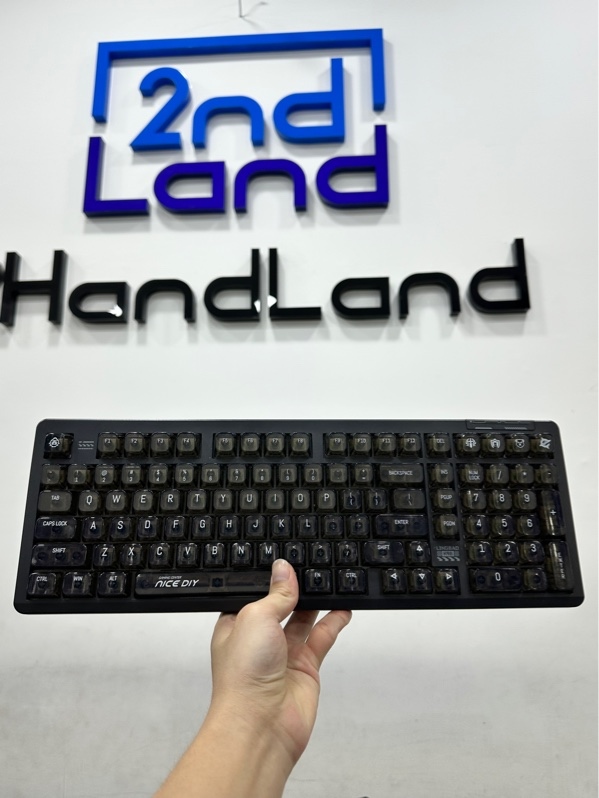 Bàn phím Lingbao K98 - 3 mode: Bluetooth, dây, receiver - Màu đen - Ngoại hình 97% - Đã thay keycap - Kèm box + Dây usb-c + Receiver