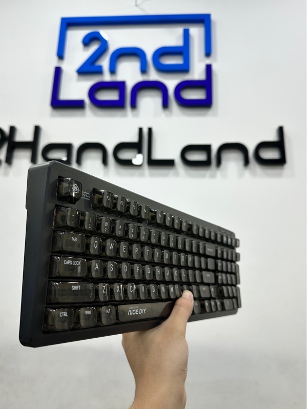 Bàn phím Lingbao K98 - 3 mode: Bluetooth, dây, receiver - Màu đen - Ngoại hình 97% - Đã thay keycap - Kèm box + Dây usb-c + Receiver