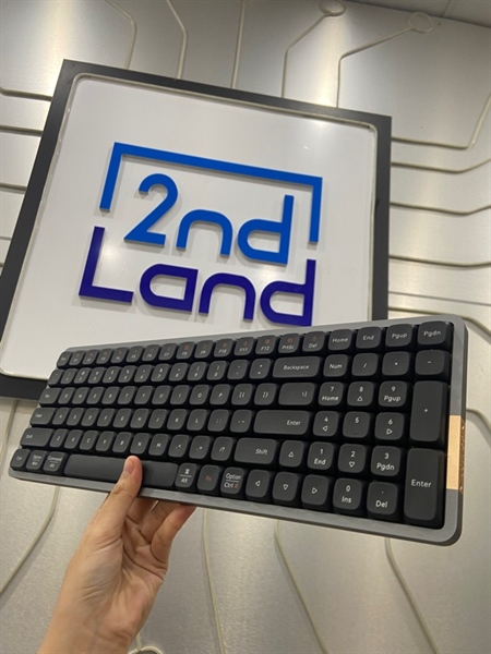 Bàn phím Lofree Flow 100Keys - 2 Mode : dây + bluetooth - Màu đen - Ngoại hình: 98% - Thiếu dây - Kèm Box