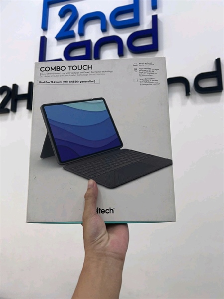 Bàn phím Logitech Combo Touch Tor iPad Pro 12.9inch Gen 5 And Gen 6 - Màu đen - Ngoại hình 98% - Fullbox 2