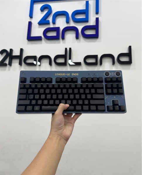 Bàn phím Logitech G Pro League Of Legends - 1 mode : dây - Màu xanh - Ngoại hình 97% - Box + dây