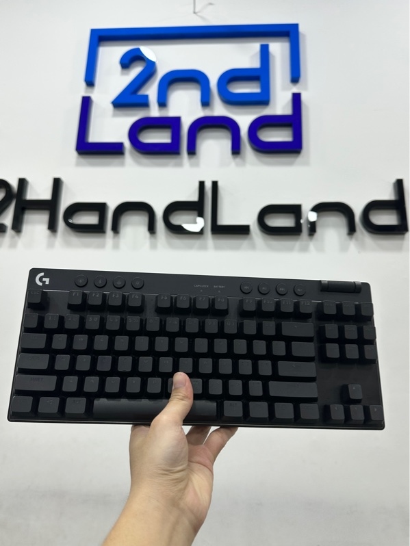 Bàn phím Logitech G Pro X TKL Light Speed Tactile - 3 mode : dây , dongle , bluetooth - Màu đen - Ngoại hình 98% - Kèm box + Túi đựng + Dây kết nối + Dongle + Reciver