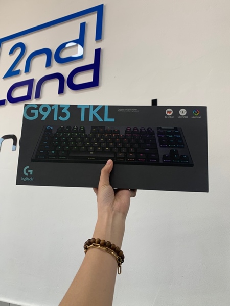 Bàn phím Logitech G913 TKL Lightspeed - Màu đen - Ngoại hình: 97% - Tróc phím - Box 3