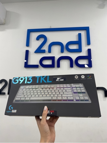 Bàn phím Logitech G913TKL - Switch GL Tactile - Màu trắng - Ngoại hình 98% - FullBox