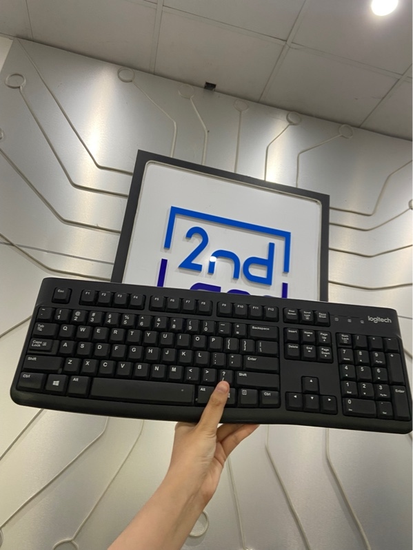 Bàn phím Logitech K120 - 1 mode dây kết nối - Màu đen - Ngoại hình: 97% - Body