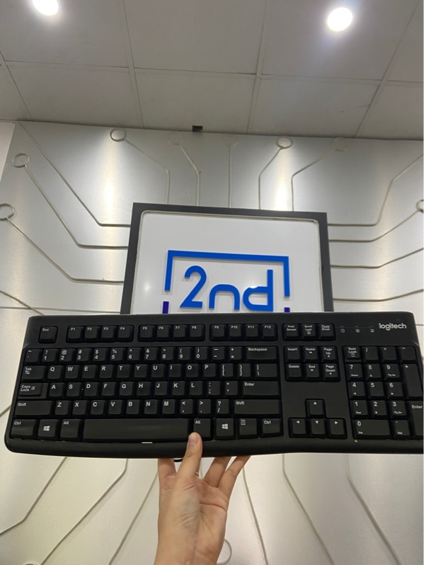 Bàn phím Logitech K120 - 1 mode dây kết nối - Màu đen - Ngoại hình: 97% - Mất 1 chân kê - Body